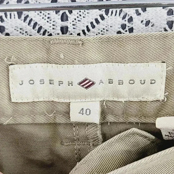 NWT Joseph Abboud chino khaki pleated men's pants 40x34 - Picture 4 of 7